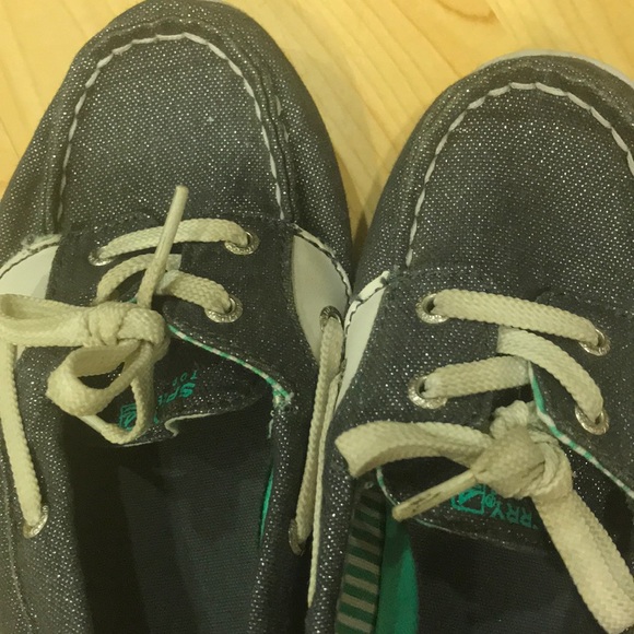 Sperry topsider denim sparkle shoes - Picture 5 of 6